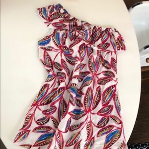 J Crew one shoulder dress